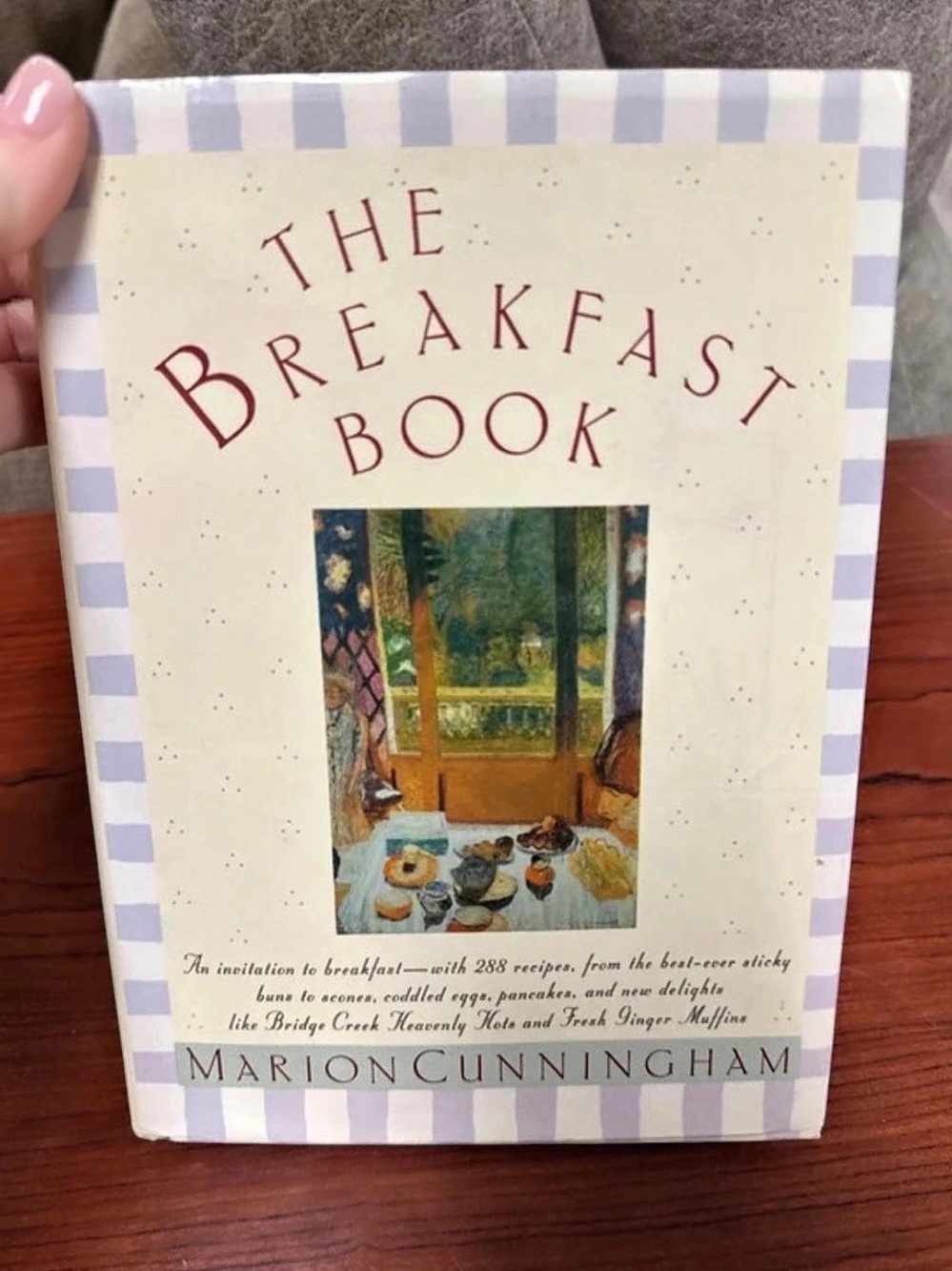 The Breakfast Book Gingham Cookbook